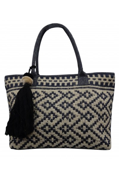 Jute jacquard bag